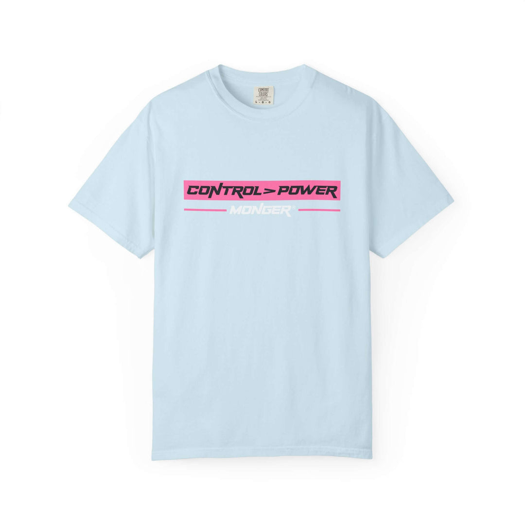 Control > Power Monger Unisex Garment-Dyed T-shirt | Trendy Graphic Tee, Gift for Men & Women, Streetwear, Casual Outfit, Cool Style
