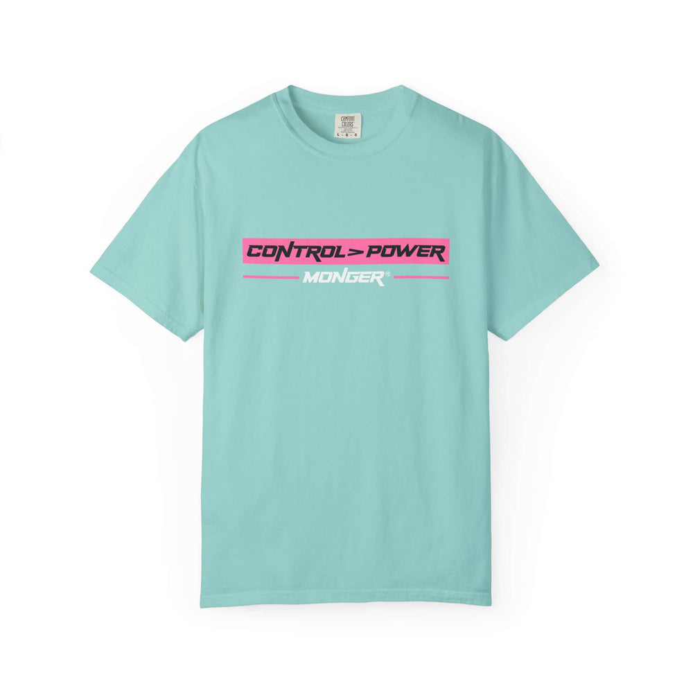 Control > Power Monger Unisex Garment-Dyed T-shirt | Trendy Graphic Tee, Gift for Men & Women, Streetwear, Casual Outfit, Cool Style