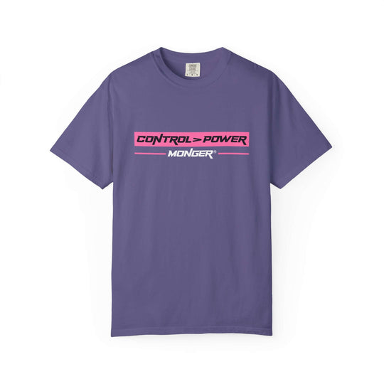 Control > Power Monger Unisex Garment-Dyed T-shirt | Trendy Graphic Tee, Gift for Men & Women, Streetwear, Casual Outfit, Cool Style