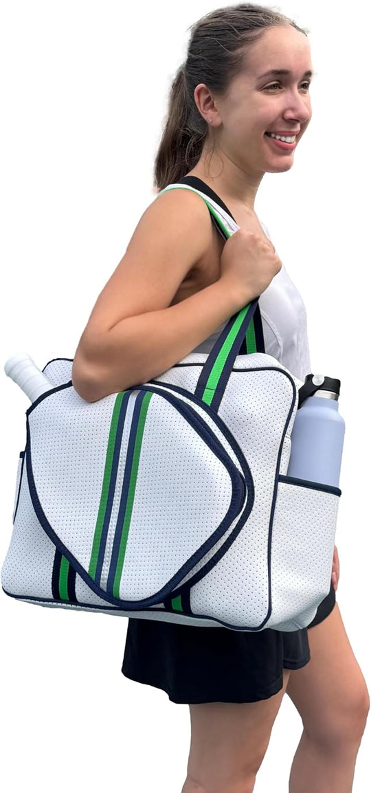 Pickleball Monger Gen 2 16mm T700 Toray Carbon Fiber Paddle Gold 2 Paddles with Pickleball Tote Bag Adjustable Crossbody Shoulder Strap