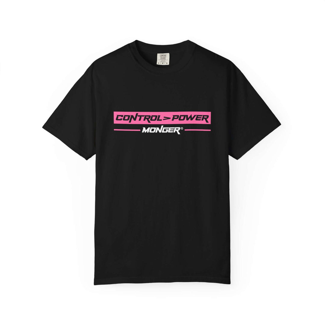 Control > Power Monger Unisex Garment-Dyed T-shirt | Trendy Graphic Tee, Gift for Men & Women, Streetwear, Casual Outfit, Cool Style