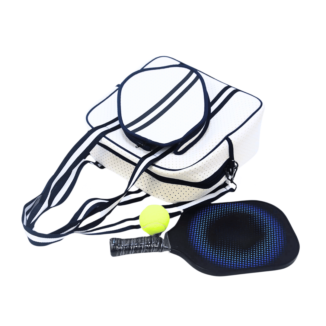 Pickleball Bags White & Navy Blue